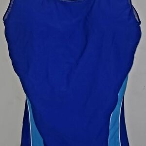 Blue Sleeveless Women's Swimsuit